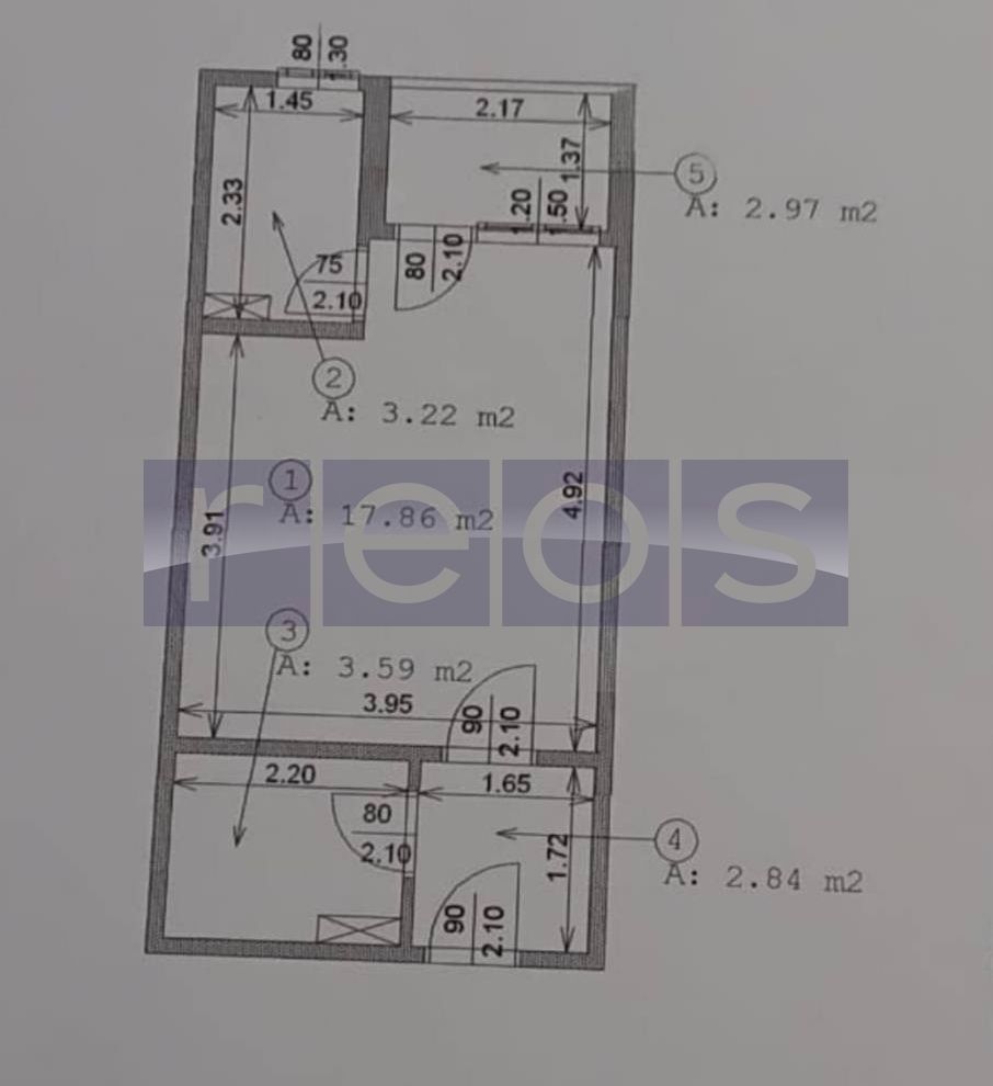 DE VANZARE GARSONIERA 31 MP DRUMUL TABEREI -SIBIU-1 MAI| METROU - Schiță 8