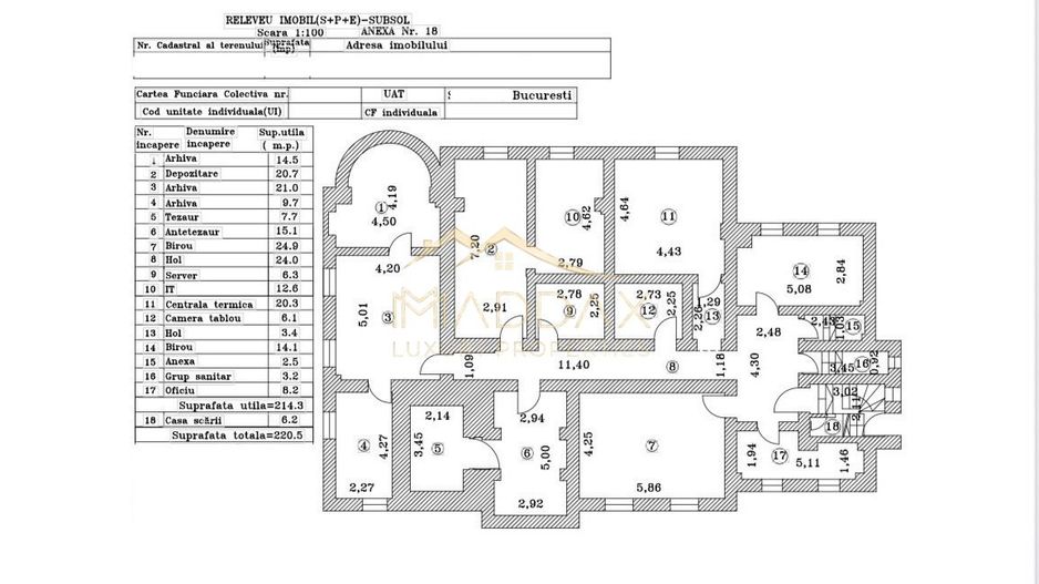 Masterpiece Heritage Villa***18 rooms//DOWNTOWN BUCHAREST - Poză 30