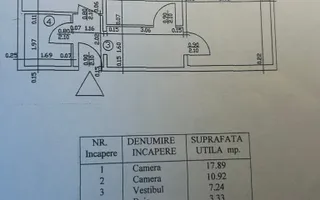 2 Camere 🏢 | Decomandat 🔑 | Valea Oltului 📍 | 2 min Metrou 🚇 - Schiță 14