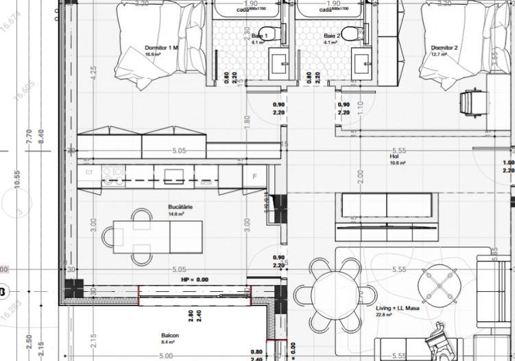 Apartament 3 camere Faleza Nord 94,2 mp | bloc boutique | finalizare martie 2027 - Poză 2