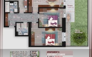 Apartament 3 camere cu gradina proprie Th. Pallady Sector 3 - Poză 2