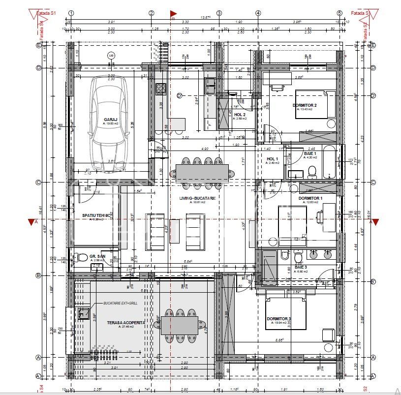 Casa Individuala Moderna cu 593 mp de curte, Sura Mica - Schiță 4
