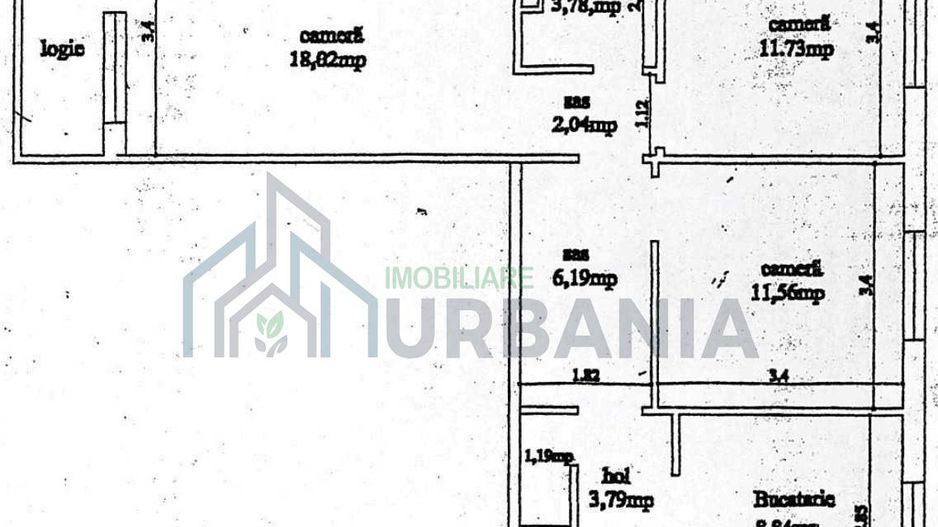 Apartament 3 camere, 68 mp, etaj 8/9, Bulevardul Alexandru cel Bun - Poză 2