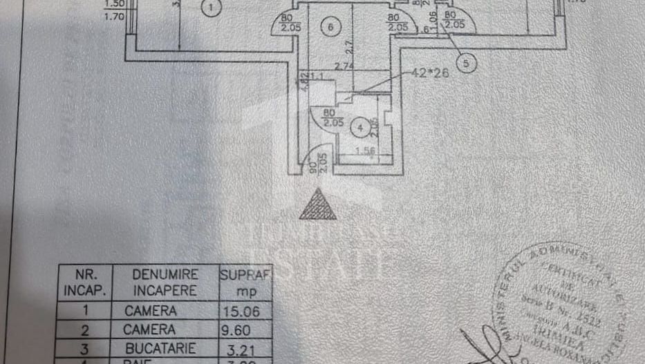 2 camere decomandat, parter | Lujerului–5 min metrou | Bloc reabilitat - Schiță 9