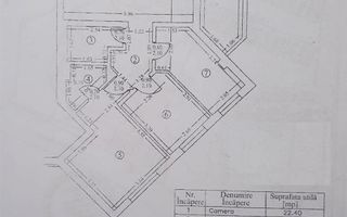 Ap 3 cam, D,74,36 mp, et.2 - Copou – mobilat si utilat 250,000 € - Poză 18