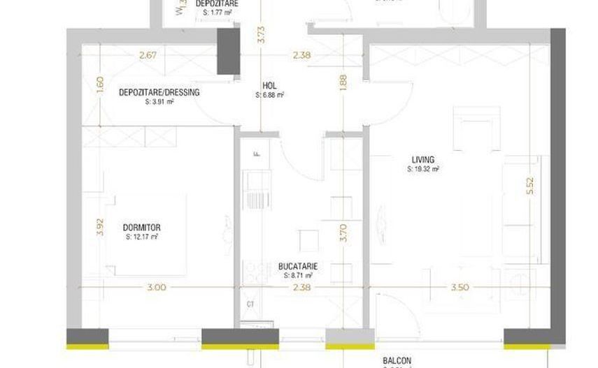 Apartament 2 camere - URBAN PLAZA - Poză 13