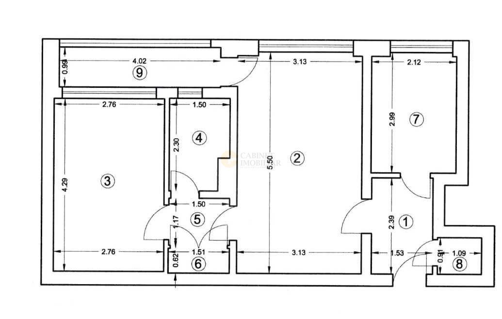 2 camere | metrou Romancierilor | Etaj 7/10 | 50mp - Poză 8