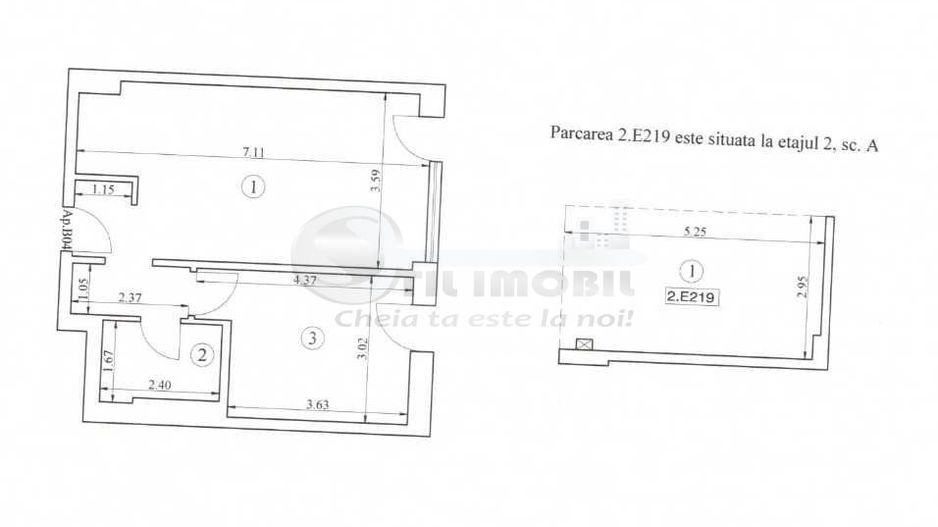 Spațiu de birouri modern la parter - Silk District, Baza 3 - 600€ - Schiță 8