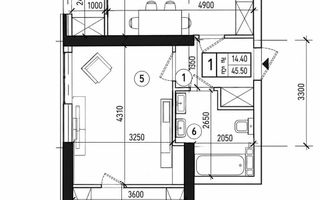 Vânzare, apartament, 1 camera, strada Nicolae Dimo, Durlesti - Poză 4