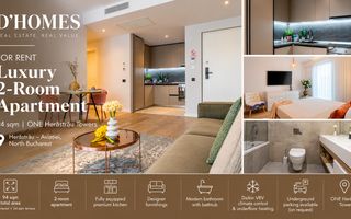 For Rent | Luxury 2-Room Apartment | 94 sqm | ONE Herăstrău Towers - Poză 1