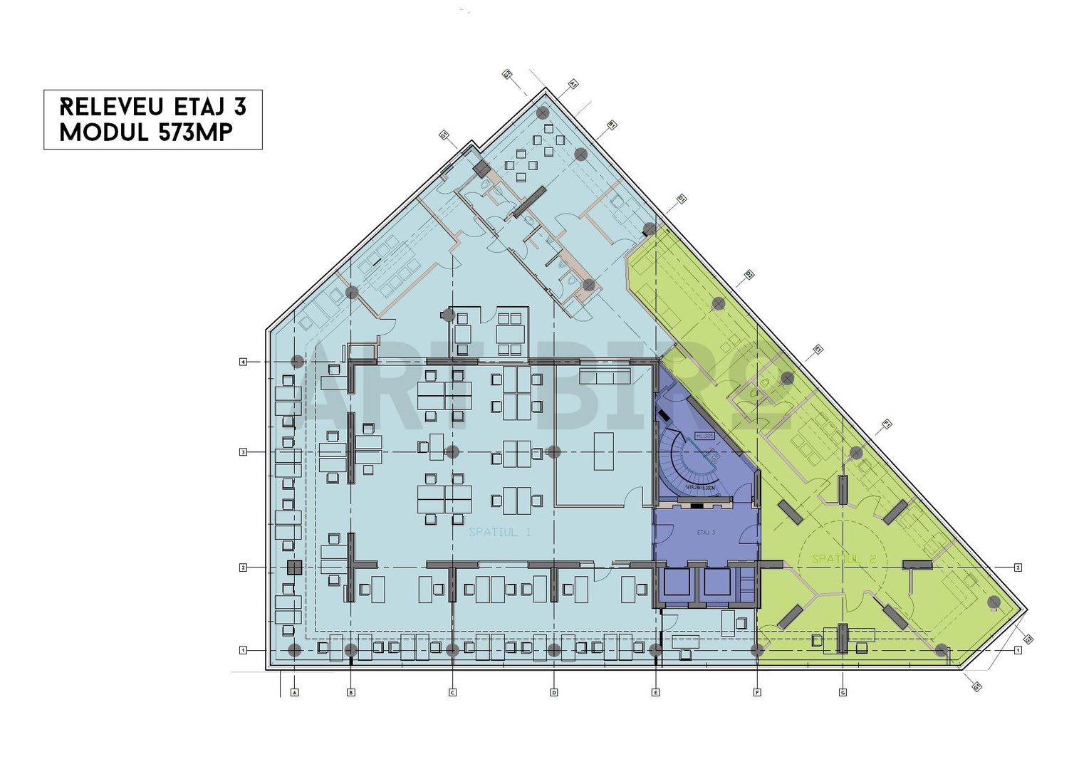 Zero comision, 573mp spatiu birou ultracentral, Universitate, 4' [M] - Schiță 8