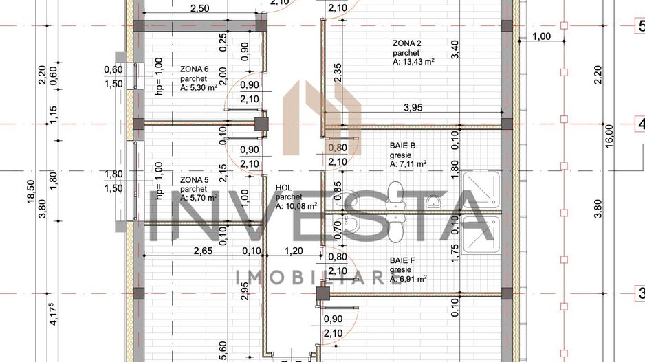 Cladire de Birouri 189 mp, parcare, curte - Zorilor, zona Republicii - Schiță 12