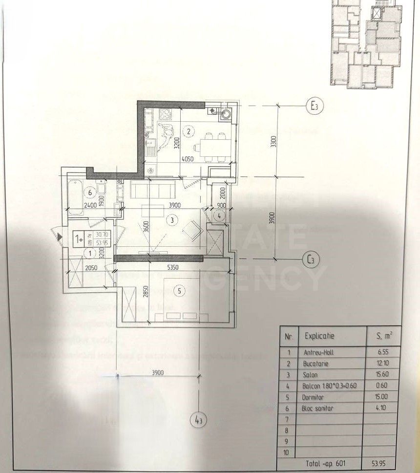Vânzare, apartament, 1 camera + living, strada Nicolae Dimo, Durlești - Poză 5