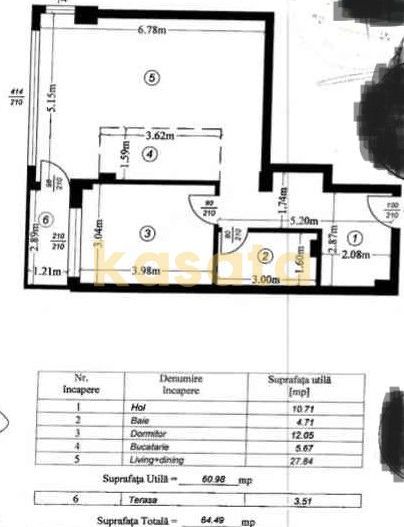2 Camere 🏢 | Drumul Taberei 📍| Parcare inclusă 🚗| Clasa A ⚡ - Schiță 13