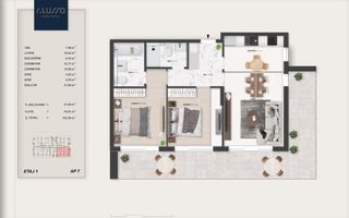 Alusso Residence 3 camere premium 103 mp Metrou Teclu, Pallady - Schiță 9