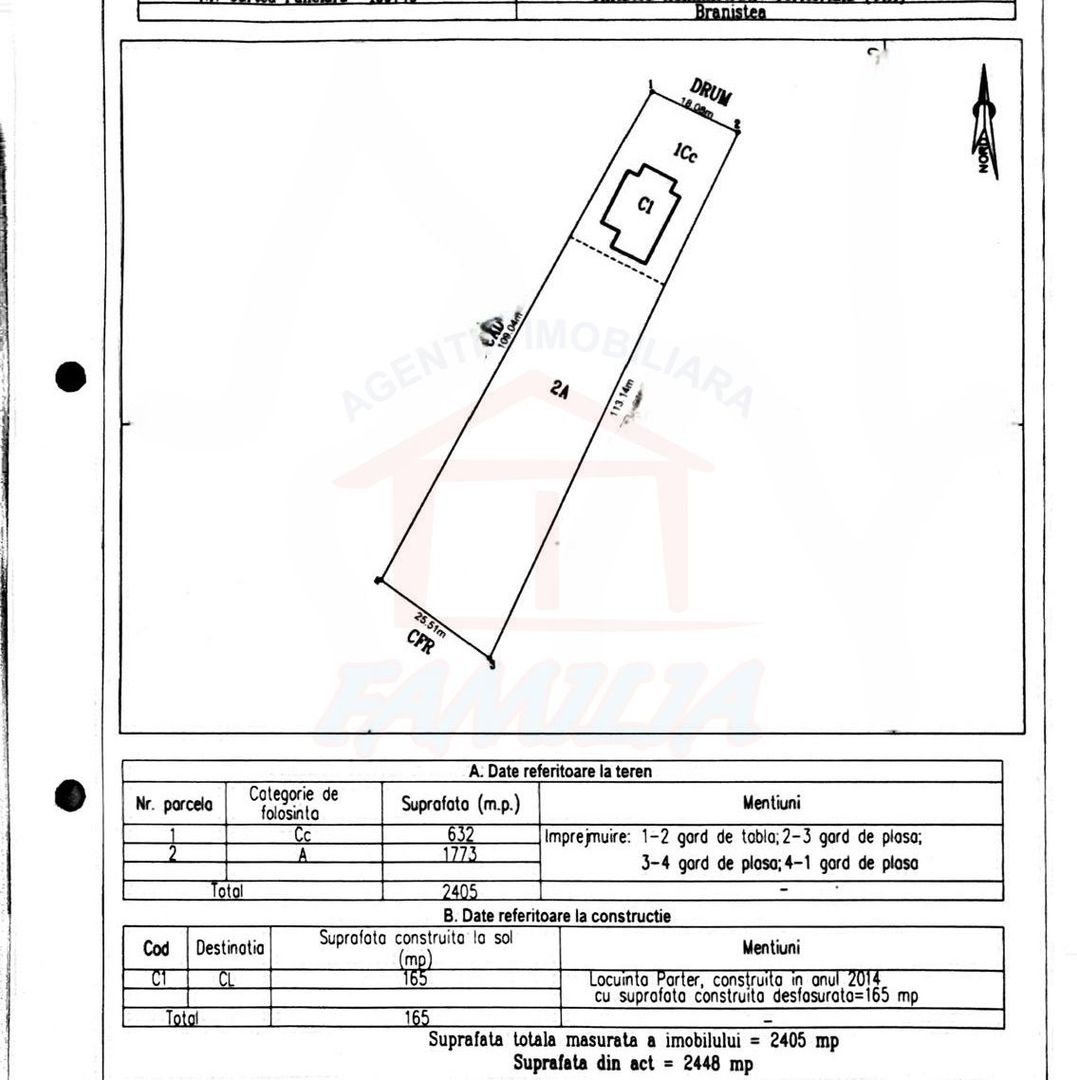 96000 Euro casa+garaj+teren 2.405mp in com Branistea, sat V. Alecsand - Poză 3