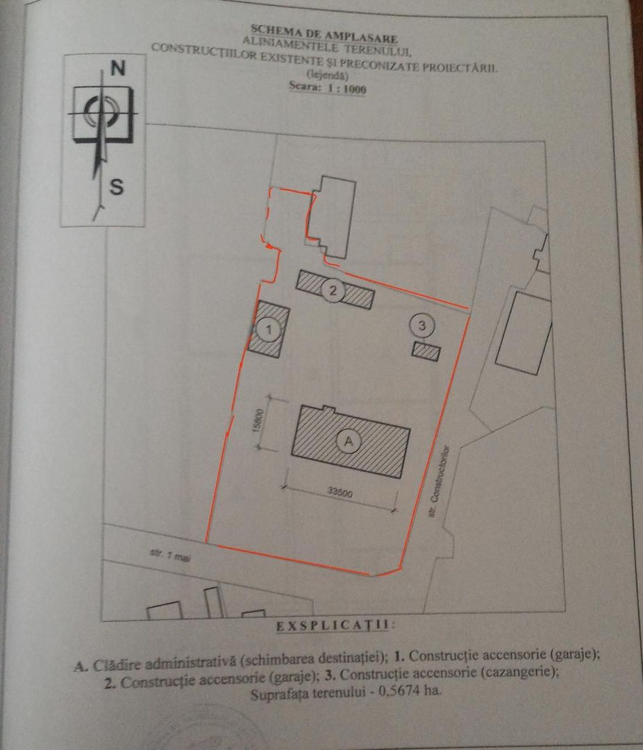De vânzare teren cu construcții în orașul Sângerei – 56,7 ari - Poză 6