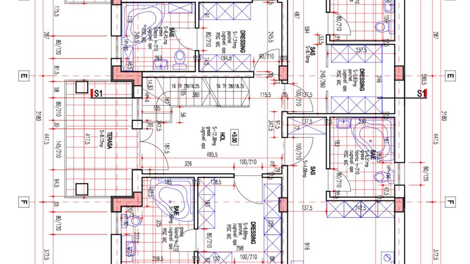 Vila Individuala S+P+1+M cu Teren 1000mp langa Padure - Balotesti - Schiță 47