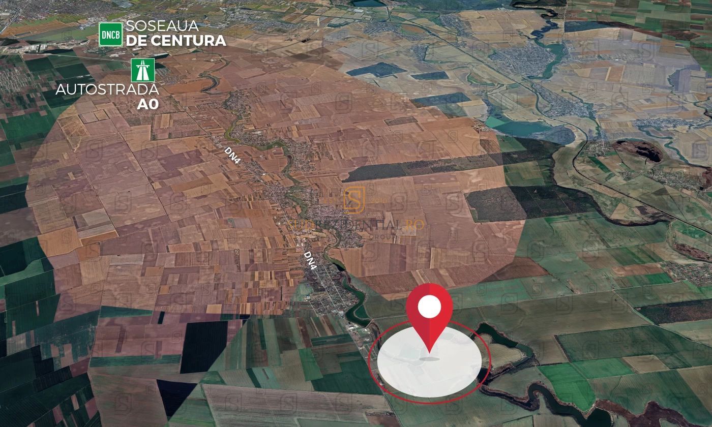 Teren 84.400 mp, ideal dezvoltare rezidentiala, PUZ aprobat, Frumusani - Poză 5