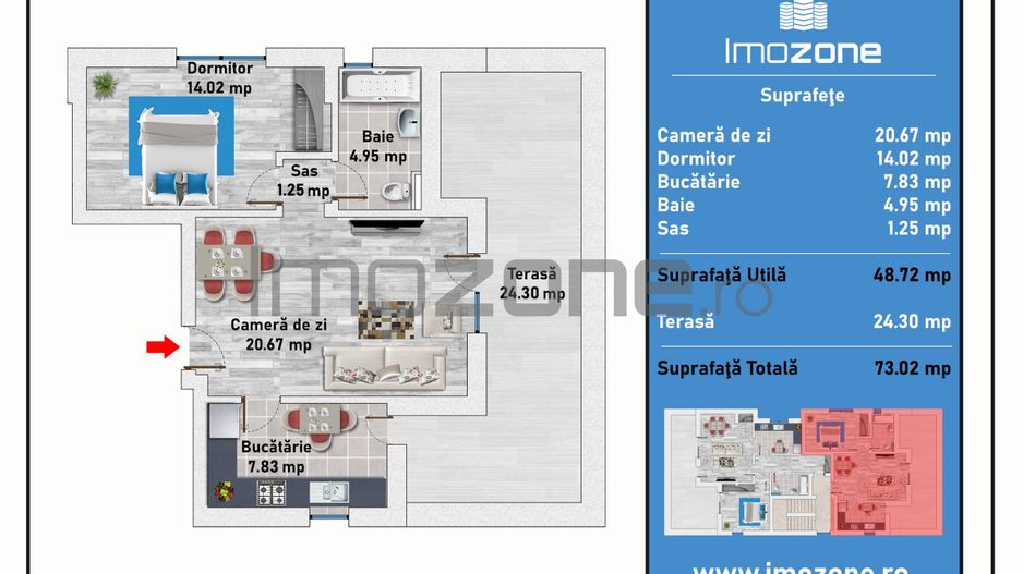 Prelungirea Ghencea, 2 camere cu terasa in bloc nou 2023, centrala proprie - Poză 2