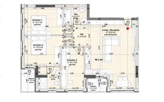 Apartament 4 camere,INTABULAT, LA CHEIE, Sibiu - Schiță 11