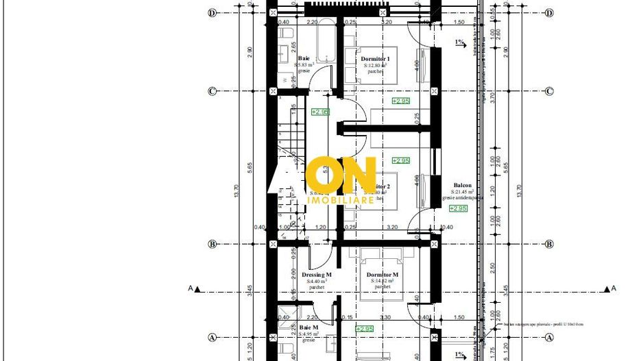 Casa moderna, 4 camere, semifinisata, 386 mp teren, zona Micesti - Schiță 16