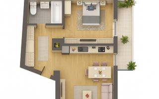 Tomis Plus - Celine Elegance -Vânzare apartament cu 2 camere - Poză 28