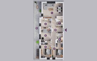 Apartament cu 4 camere, Rate la Dezvoltator pe 7 ani - Poză 3