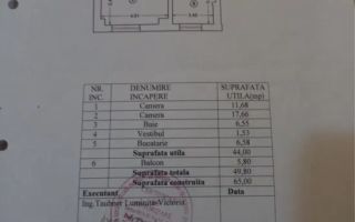 VANZARE 2 CAMERE | PARTER INALT 44MP | BUCURESTII NOI | MOBILAT-UTILAT - Schiță 10