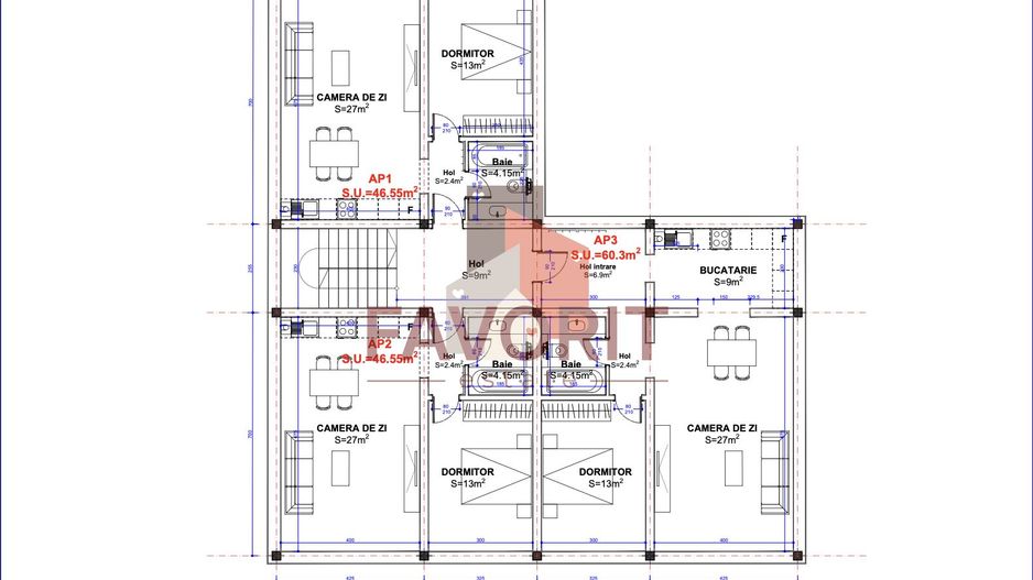Apartamente de vanzare in Mosnita Noua | Zona Kaufland | Finisaje la alegere - Schiță 9