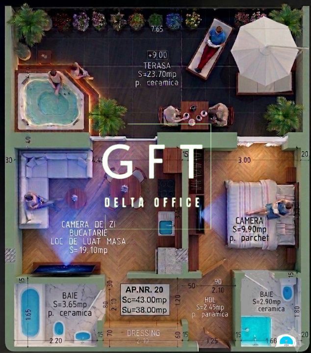 Apartament 2 camere - tip Penthouse | Bistrita - Poză 1