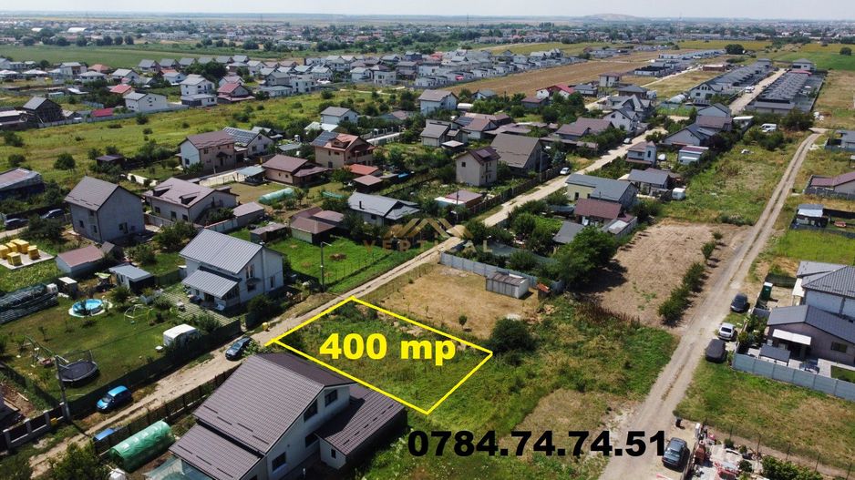 Teren INTRAVILAN | 400 mp UTILI | comuna Berceni - Poză 3