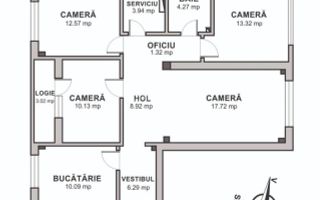 4 camere 92 mp | 2 bai |  Vedere panoramică Stadionul Național - Poză 22