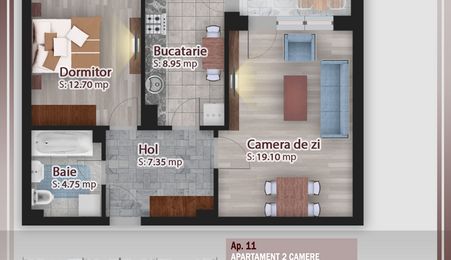 Apartament 2 camere-7min STB Parcul Teilor-Theodor Pallady