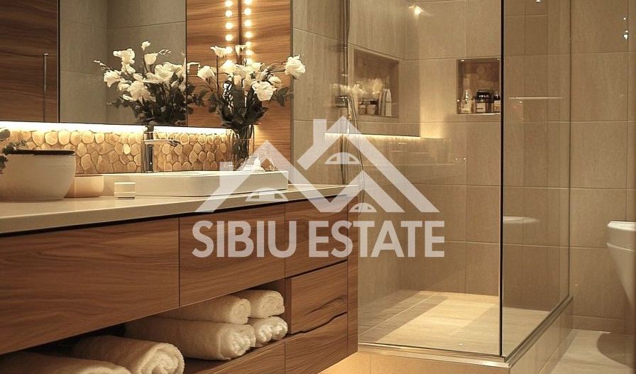 Penthouse Sibiu 4 camere, 2 bai terasa mare vedere panoramica - Poză 5