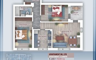 Apartament 3 Camere Pallady Titan, Sector 3,Bloc Boutique,METROU