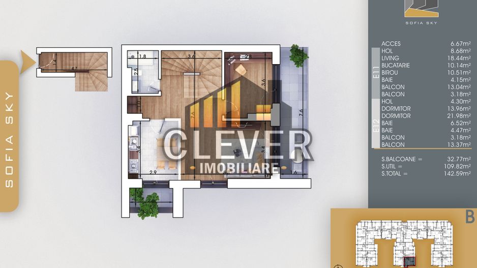 Duplex 4 Camere Finalizat,3 bai, Pallady - 700m metrou Teclu - Schiță 7