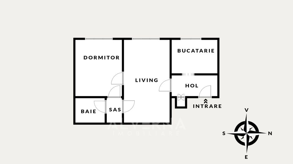 Apartament 2 camere pe str. Horea | 45mp | parcare* - Schiță 11