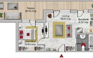 APARTAMENT 2 CAMERE SEMIDECOMANDAT | UVERTURII | 139.000EUR - Poză 11