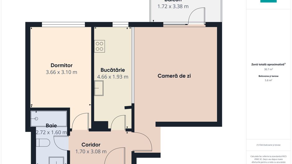 2 camere PREMIUM–Nusco City Faza2-parcare inclusa - Poză 7