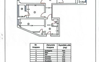 Apartament 3 camere, ETAJ 1, 109 mp, mobilat și utilat, VASLUI - ANA IPĂTESCU; - Poză 12