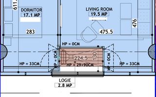 Apartament 2 camere + parcare - One North Lofts - Schiță 10