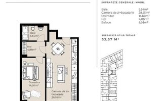 Oportunitate de investitie Soporului 19!Apartament 2 camere Gheorgheni - Poză 2