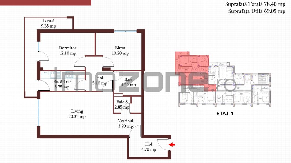 Drumul Taberei - Raul Doamnei, bloc nou, 3 camere, decomandat, 78mp, 4/4 - Poză 1