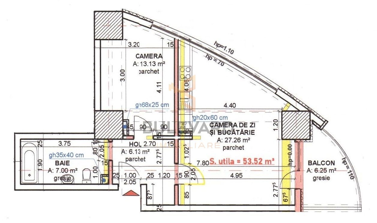 Comision 0! Apartament 2 camere la cheie in bloc nou! - Schiță 22