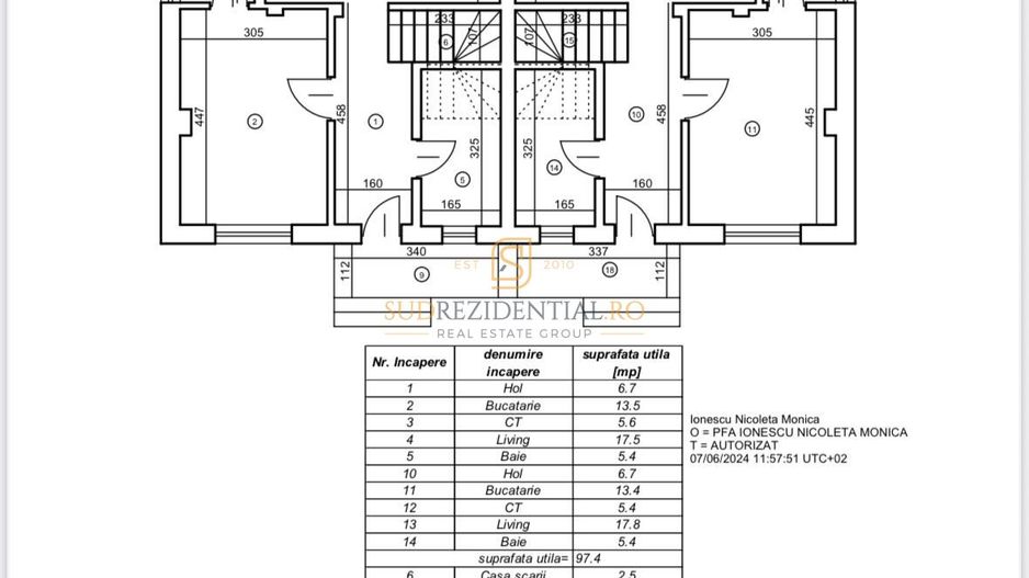 Vila Tip Duplex, mutare imediată, teren 209 mp, comision zero. - Poză 4