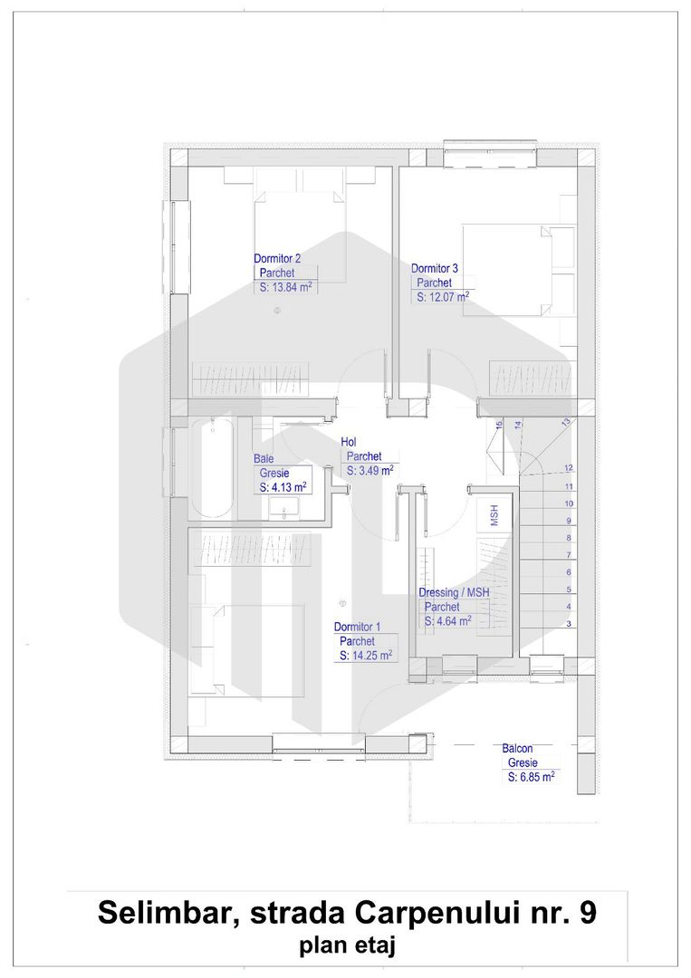 Casa tip Duplex in Selimbar-Calitate garantata-250 mp teren- 120 mpu - Poză 5
