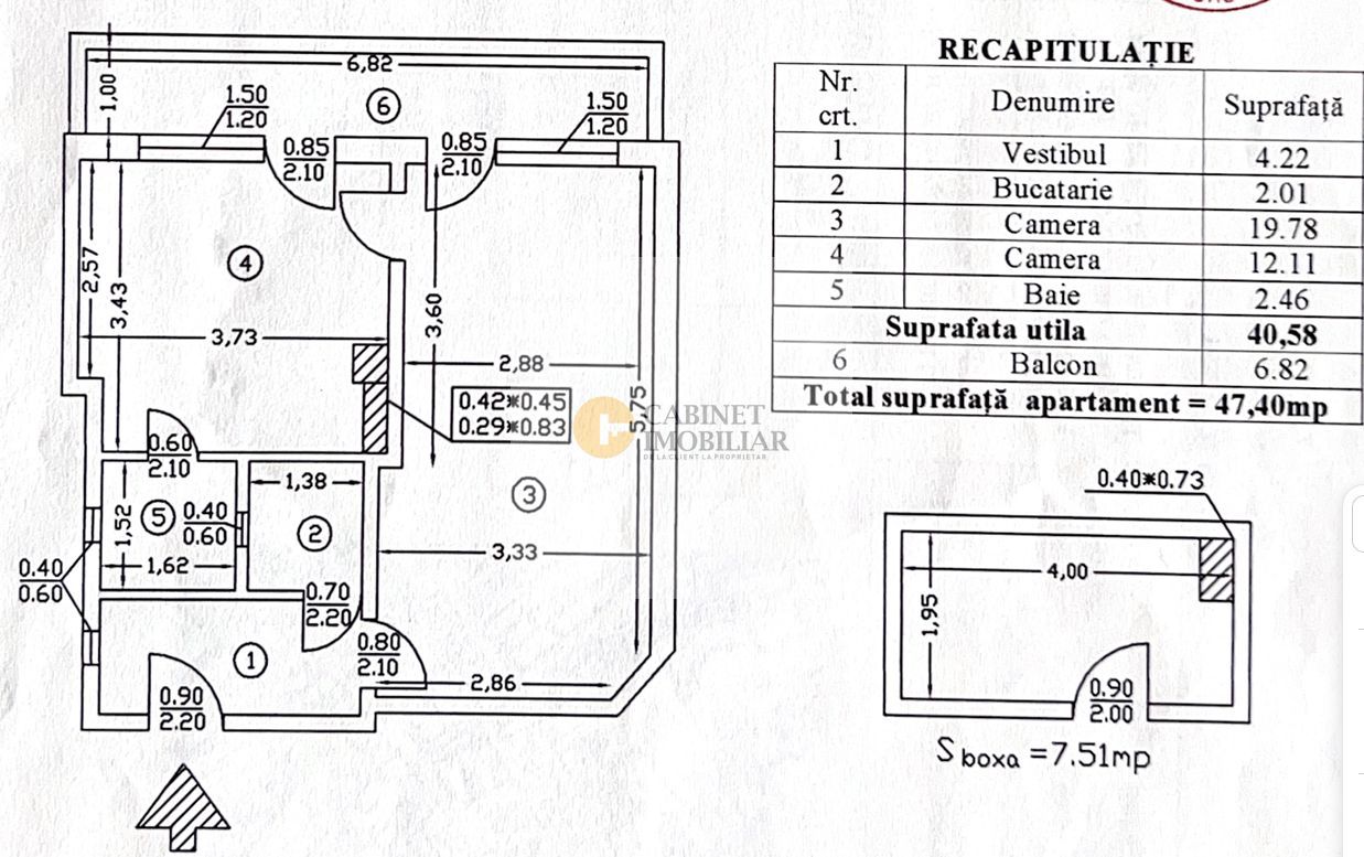 2 camere I Zona Eminescu – Toamnei I Centrala proprie  I 56 mp totali - Poză 11