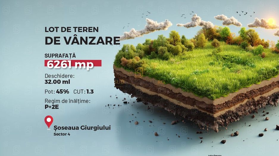 Teren intravilan 6.261 mp cu deschidere de 32 ml, Strada Tiparnitei - Poză 1