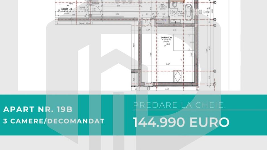 Apartament 3 camere - 89 mpu -Decomandat - Doamna Stanca - 0% Comision - Poză 1
